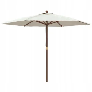 Parasol klasyczny VidaXL beżowy 299 x 240 cm 2