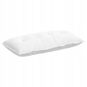 Poduszka pod plecy Biała 100 x 19 x 50 cm tekstylna