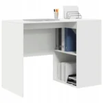 VidaXL Biurko z półką Biały 102 x 50 x 75 cm Materiał drewnopochodny 3
