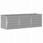 vidaXL Donica Jasnoszary 240 x 80 x 75 cm Stal