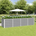 vidaXL Donica Jasnoszary 240 x 80 x 75 cm Stal 2