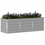 vidaXL Donica Jasnoszary 240 x 80 x 75 cm Stal 3