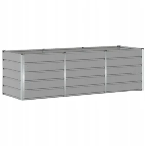 vidaXL Donica Jasnoszary 240 x 80 x 75 cm Stal