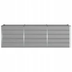 vidaXL Donica Jasnoszary 240 x 80 x 75 cm Stal 4