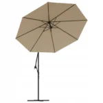 vidaXL Materiał wymienny do parasola ogrodowego Cantilever Taupe 350 cm 12