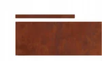 vidaXL Obrzeże ogrodowe Rusty 450 x 20 cm Stal nierdzewna