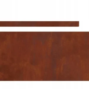 vidaXL Obrzeże ogrodowe Rusty 450 x 20 cm Stal nierdzewna