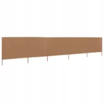 vidaXL Parawan 5-skrzydłowy z tkaniny, 600x160 cm, kolor taupe 2