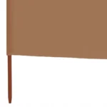 vidaXL Parawan 5-skrzydłowy z tkaniny, 600x160 cm, kolor taupe 6