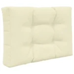 vidaXL Poduszka do sofy na zewnątrz Poliester Kremowy 60 x 60 x 8 cm 5