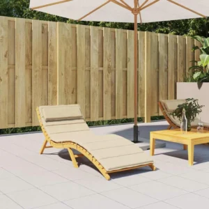 vidaXL Poduszka na leżak, beżowa, 180x60x4 cm, tkanina Oxford 2