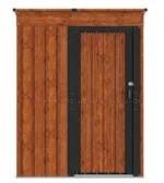 vidaXL Schowki ogrodowe Brązowy 137 x 81 x 180 cm Metal
