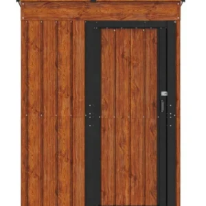 vidaXL Schowki ogrodowe Brązowy 137 x 81 x 180 cm Metal