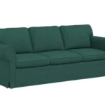 VidaXL Sofa, kanapa Ciemna zieleń 215 x 82 x 80 cm tkanina