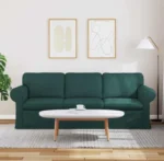 VidaXL Sofa, kanapa Ciemna zieleń 215 x 82 x 80 cm tkanina 2
