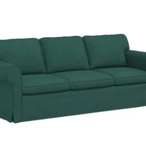 VidaXL Sofa, kanapa Ciemna zieleń 215 x 82 x 80 cm tkanina