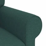 VidaXL Sofa, kanapa Ciemna zieleń 215 x 82 x 80 cm tkanina 8