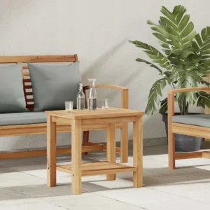 vidaXL Stolik kawowy Brązowy 50 x 35 x 45 cm Lite drewno teakowe OPIS! 2