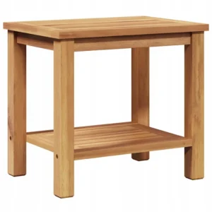 vidaXL Stolik kawowy Brązowy 50 x 35 x 45 cm Lite drewno teakowe OPIS!