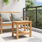 vidaXL Stolik kawowy Brązowy 50 x 35 x 45 cm Lite drewno teakowe OPIS! 4