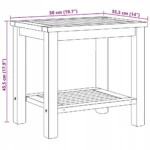 vidaXL Stolik kawowy Brązowy 50 x 35 x 45 cm Lite drewno teakowe OPIS! 9
