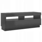 vidaXL Szafka pod TV z oświetleniem LED, czarna, 100x35x40 cm