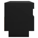 vidaXL Szafka pod TV z oświetleniem LED, czarna, 100x35x40 cm 7