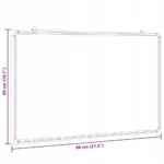 VidaXL Tablica magnetyczna, 80x50x1,7 cm, aluminiowa 6