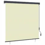 Zewnętrzna Roleta Rolkowa Paski Kremowy 180 x 250 cm tkanina