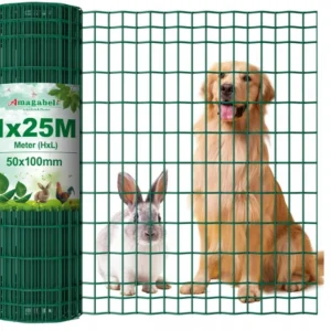 Amagabeli 1M X 25M Spawana siatka ochro z tworzywa sztucznego dla zwierząt
