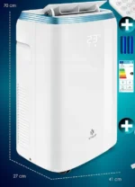 Klimatyzator mobilny KESSER 4 w 1 - 9000 BTU/h (2600 W) 2,7 kW 2