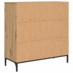 Komoda z szufladami VidaXL 33 x 79,5 x 82cm Dąb brązowy 8