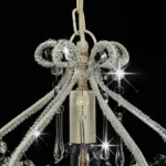 Lampa sufitowa z koralikami, biała, okrągła, E14 6