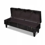 Ławka ze schowkiem, ławka gotycka do salonu VidaXL 111 x 37 x 34 cm czarny 3