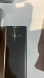 Nogi do stołu barowego, 2 szt., antracyt, 60x35x(90-91)cm, stal 11