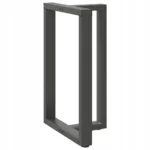 Nogi do stołu barowego, 2 szt., antracyt, 60x35x(90-91)cm, stal 4