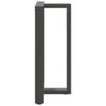 Nogi do stołu barowego, 2 szt., antracyt, 60x35x(90-91)cm, stal 5