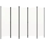 Parawan 5-panelowy, biały, 250 x 180 cm PATRZ OPIS! 11