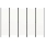 Parawan 5-panelowy, biały, 250 x 180 cm PATRZ OPIS! 12