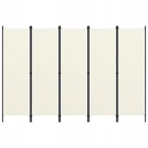 Parawan 5-panelowy, biały, 250 x 180 cm PATRZ OPIS! 2