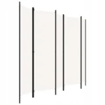 Parawan 5-panelowy, biały, 250 x 180 cm PATRZ OPIS! 4
