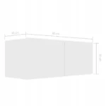 Szafka RTV wisząca VidaXL 80 cm x 30 cm x 30 cm 8