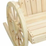 VidaXL Bujany fotel ogrodowy Adirondack z litego drewna jodłowego, biały 8