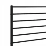VidaXL Metalowe wezgłowie, zagłówek zastępczy, czarny 200 cm 5