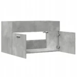 Vidaxl Szafka pod umywalkę, szarość betonu, 90x38,5x46 cm 7