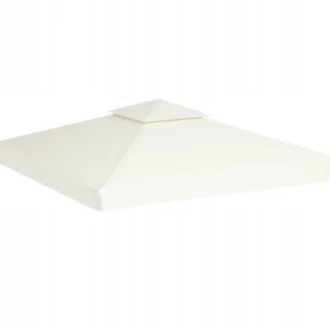 vidaXL Zadaszenie altany ogrodowej, 310 g/m², kremowe, 3x3 m 2