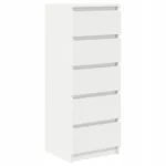 Komoda z szufladami VidaXL 37,5 x 35 x 99cm biały