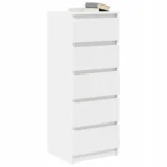 Komoda z szufladami VidaXL 37,5 x 35 x 99cm biały 4