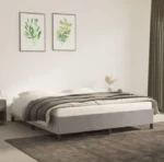 Łóżko podwójne drewniane VidaXL 180x200 szary PATRZ OPIS! 3