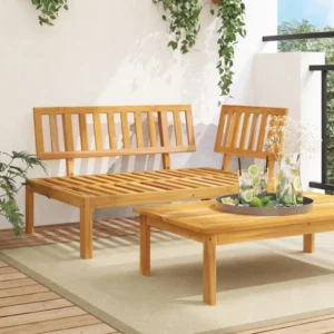 Narożna sofa ogrodowa z deseczek, lite drewno akacjowe 2